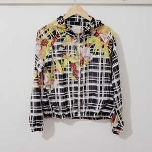 Like-New Pinko Italy Plaid Windbreaker Bomber Zip Front Jacket Size USA …